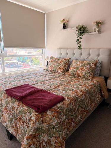 Ένα ή περισσότερα κρεβάτια σε δωμάτιο στο Nuevo - moderno - aire acondicionado- parking privado - céntrico