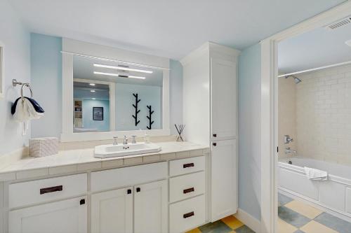 Koupelna v ubytování wave watchers