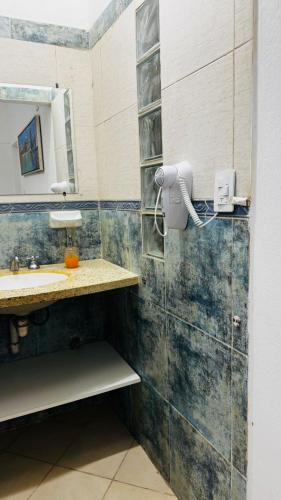 Koupelna v ubytování Departamento Pom