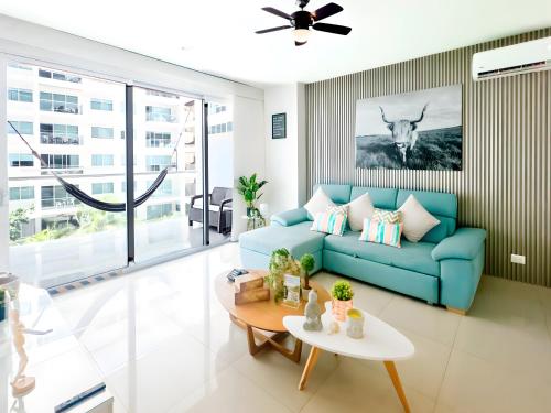 Χώρος καθιστικού στο Apartamento Morros Ultra - Cama King - Wifi 500Mbps