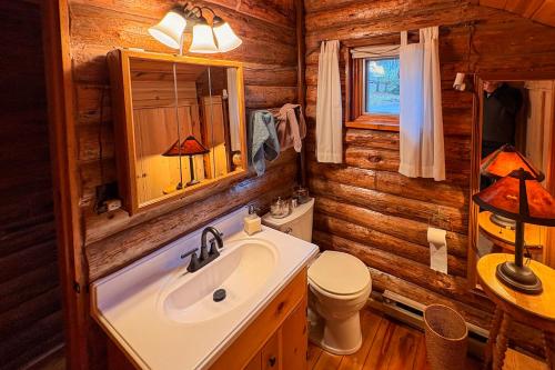 Vannituba majutusasutuses Private Beach! Lakefront Cabin in Panora