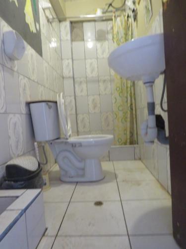 Koupelna v ubytování Coca Runa Wasi Hostel