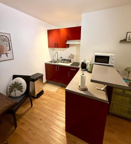 Dapur atau dapur kecil di Bretzel Studio