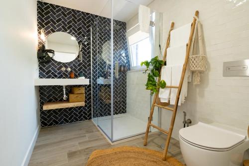 Et badeværelse på Country House Vínicola