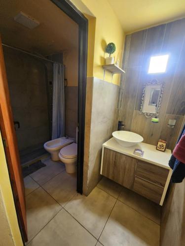 Koupelna v ubytování Posada Abuelo Miguel