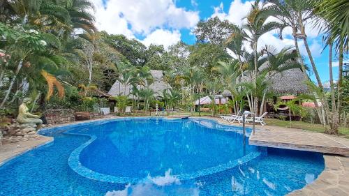 Bazén v ubytování Paraiso Verde Lamas nebo v jeho okolí