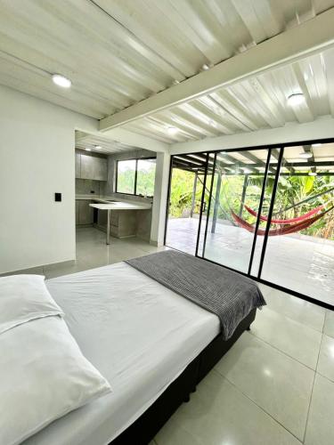 Llit o llits en una habitació de Finca mi Rancho