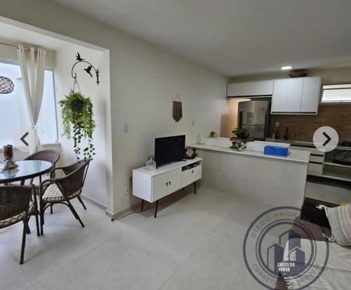 Køkken eller tekøkken på Apartamento Tranquilidade de Vilas do Atlântico