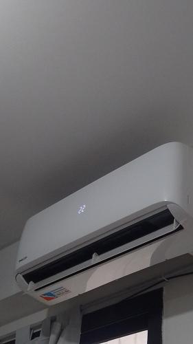a white stove top oven in a ceiling at Chacabuco in San Miguel de Tucumán
