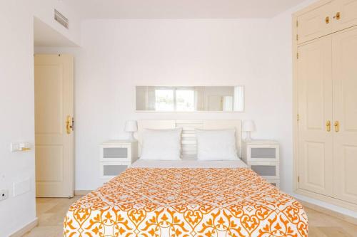 Postel nebo postele na pokoji v ubytování Apartamento cerca de la playa