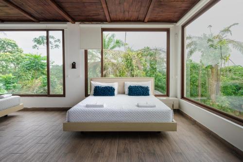 Ένα ή περισσότερα κρεβάτια σε δωμάτιο στο Taytacha Lodge