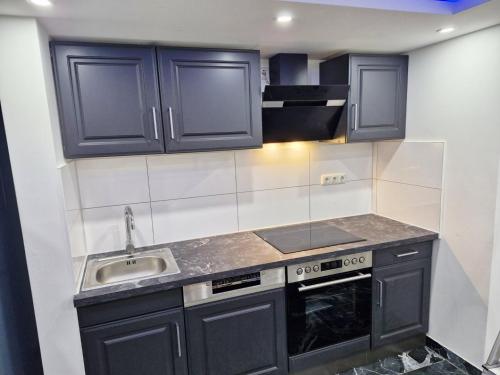 Kuchyň nebo kuchyňský kout v ubytování Ferienwohnung in Büdingen