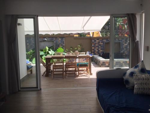 Χώρος καθιστικού στο Obleu villa