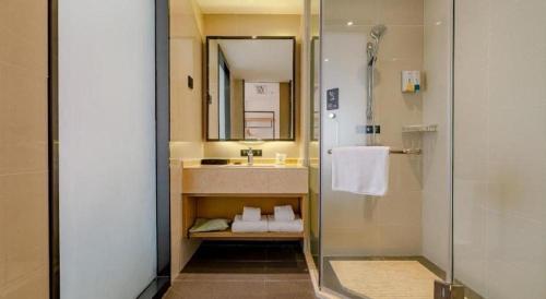 Koupelna v ubytování City Comfort Inn Chengdu Wenjiang Zhujiang Square Guanghua Park Metro Station