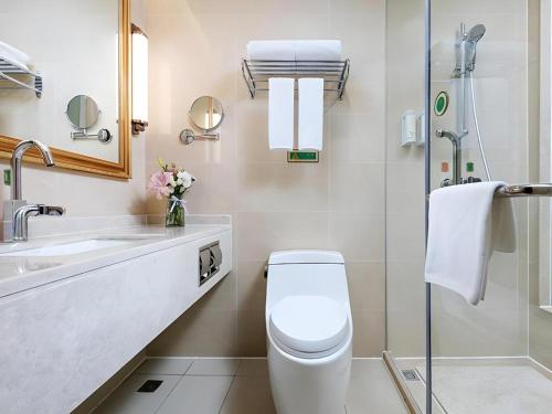 Koupelna v ubytování Vienna Hotel Shanghai Songjiang Xiaokunshan