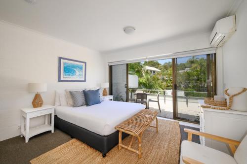 Ένα ή περισσότερα κρεβάτια σε δωμάτιο στο Superbly Situated Noosa Heads