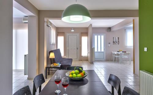 Χώρος καθιστικού στο Horizon Villa Kampani