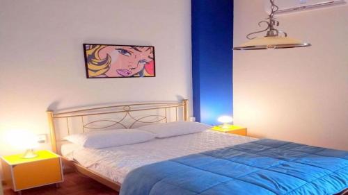 Postel nebo postele na pokoji v ubytování "PopArt AURA" GuestHouse