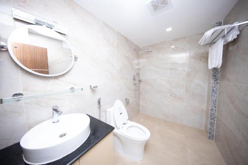 Ванная комната в Hotel Ambrosia, Charikot, dolakha