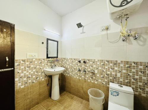 Koupelna v ubytování Rose Garden