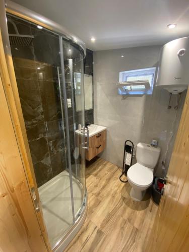 Koupelna v ubytování Domček pri Medzihorskej