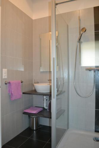 Phòng tắm tại Appartement Lens