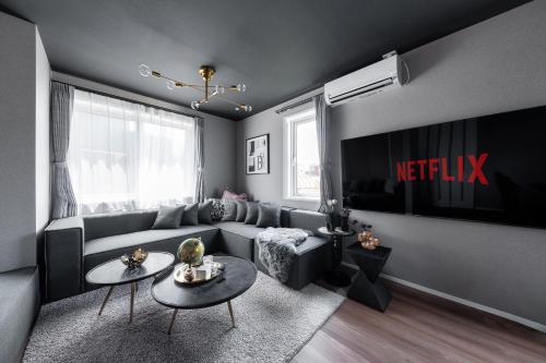 Posezení v ubytování The Obsidian