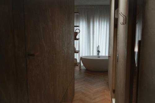 Koupelna v ubytování number nine house