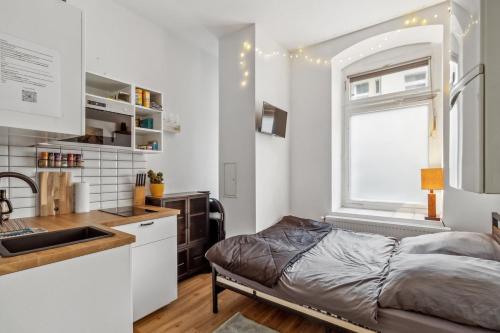 Η κουζίνα ή μικρή κουζίνα στο Cosy mini-appartment in Prenzlauer Berg