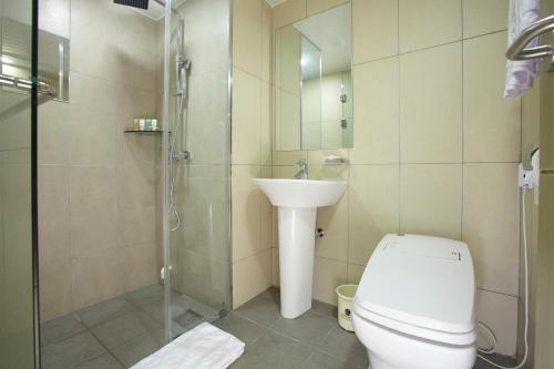 Vonios kambarys apgyvendinimo įstaigoje Hotel Sopra Incheon Cheongna