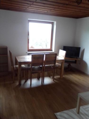 TV a/nebo společenská místnost v ubytování Ferienwohnung In Zandt Mit Garten Und Grill