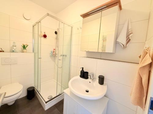 Koupelna v ubytování Wohnungen am Hagener Hbf