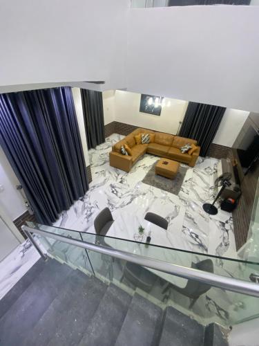 Χώρος καθιστικού στο Elite Luxe