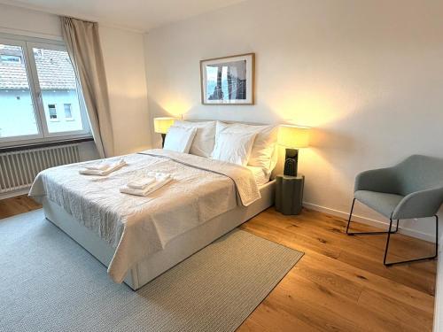 Ένα ή περισσότερα κρεβάτια σε δωμάτιο στο Cocoa Suite - free parking