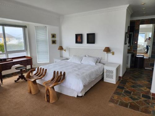 Postel nebo postele na pokoji v ubytování Zoute Zoene