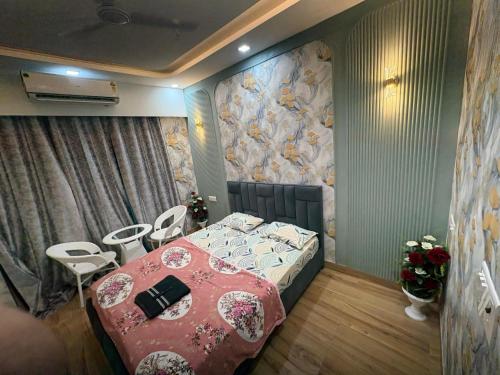 Voodi või voodid majutusasutuse Gold stay toas