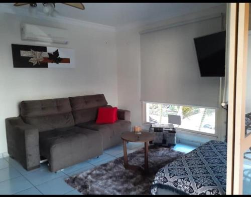 Posezení v ubytování Apartamento no centro de Capão da Canoa