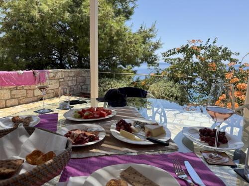 Jídlo v prázdninového domu nebo okolí