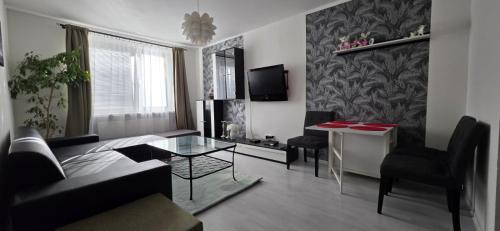 Obývacia zóna apartmánu B‑Rent Žilina Centrum