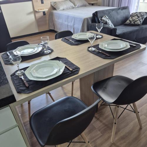 Posezení v ubytování SKY Alphaville