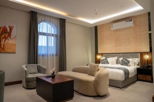 Ένα ή περισσότερα κρεβάτια σε δωμάτιο στο Jovan suites