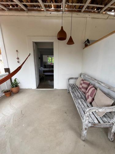 Χώρος καθιστικού στο Apartamentos Cambucá