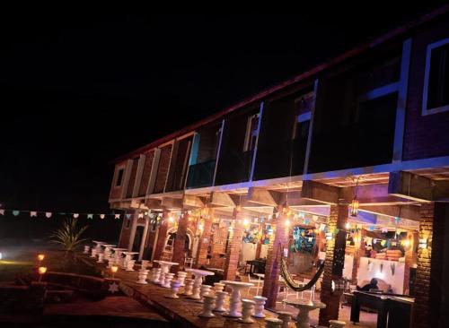 Das Gebäude in dem sich das Gasthaus befindet