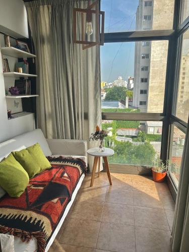 En eller flere senge i et værelse på La esquinita de Barrio Norte