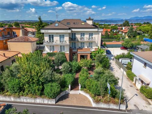 an aerial view of a house in a city at Best Western Hotel Arya in Sirmione