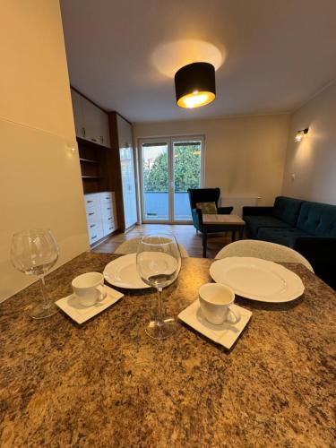 Posezení v ubytování Apartament Zębcowska