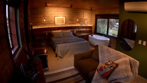 Posezení v ubytování L'esperienza - Chalés completos - Ecoturismo