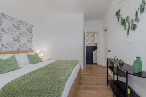 Postel nebo postele na pokoji v ubytování 'Suite Bailo' - Treviso center - Near VENICE - wi-fi e AC free - Smart working