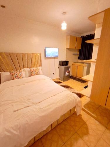 Ένα ή περισσότερα κρεβάτια σε δωμάτιο στο Fine Stay Classy Studio Lower Kabete