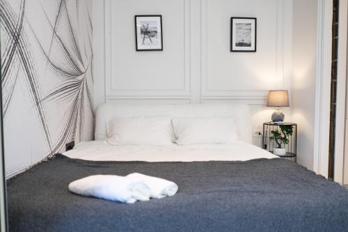 Postel nebo postele na pokoji v ubytování Lingotto Penthouse